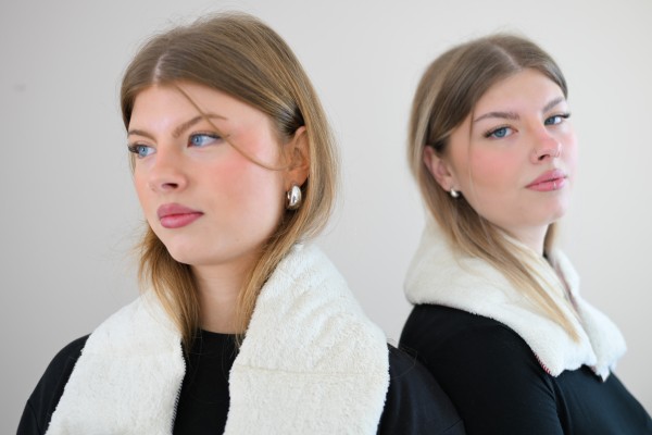 7-delad kudde av ekologiskt teddytyg med rapsfröfyllning