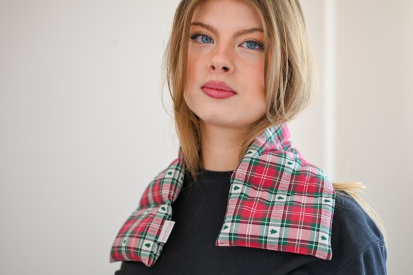 7-delad kudde med körsbärkärnorfyllning